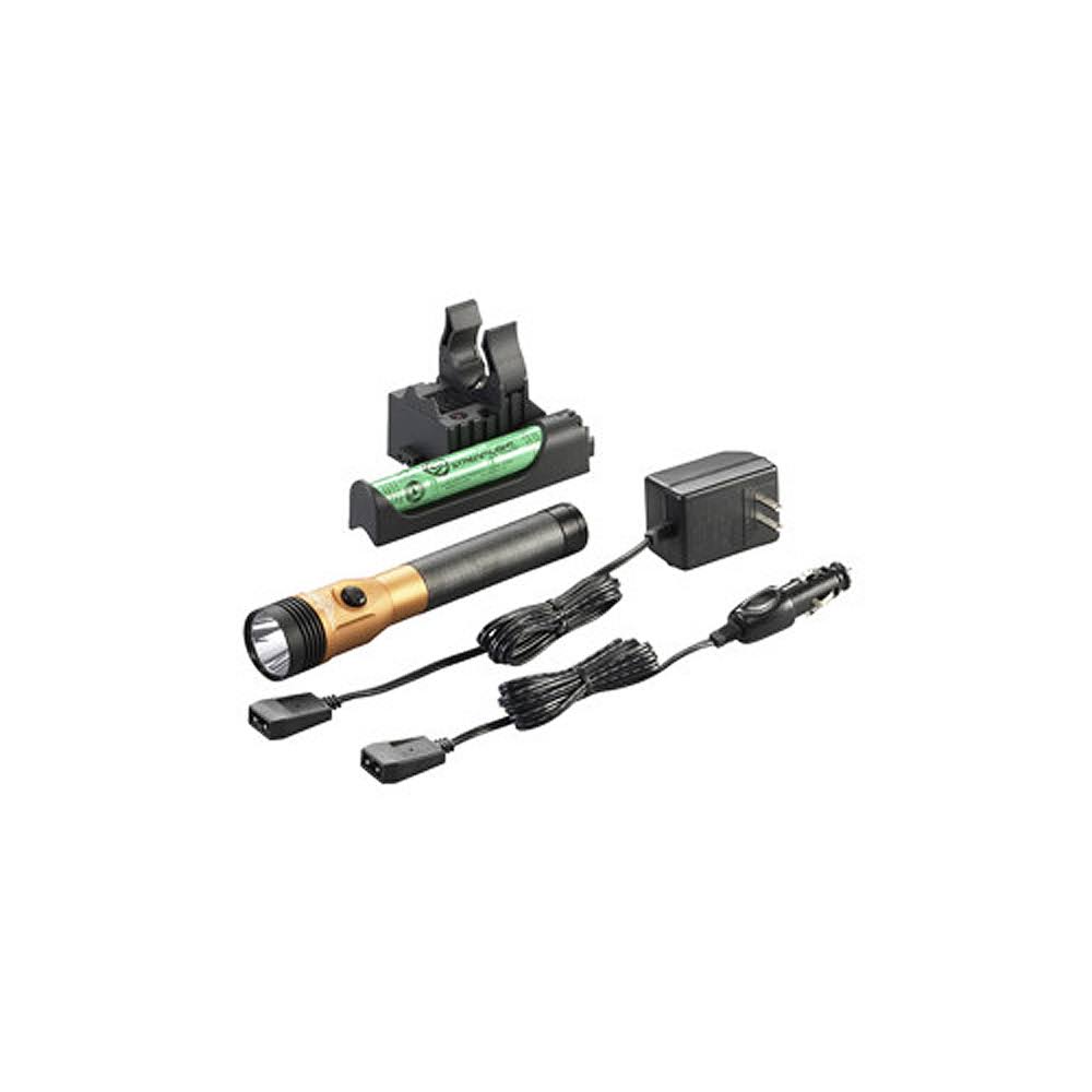 Streamlight 75480 Stinger LED HL Rechargeable Flashlight with Piggyback Charger (Orange)