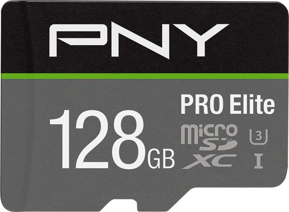 PNY 1TB PRO Elite Class 10 U3 V30 microSDXC Flash Memory Card - 100MB/s, Class 10, U3, V30, A2, 4K UHD, Full HD, UHS-I, micro SD