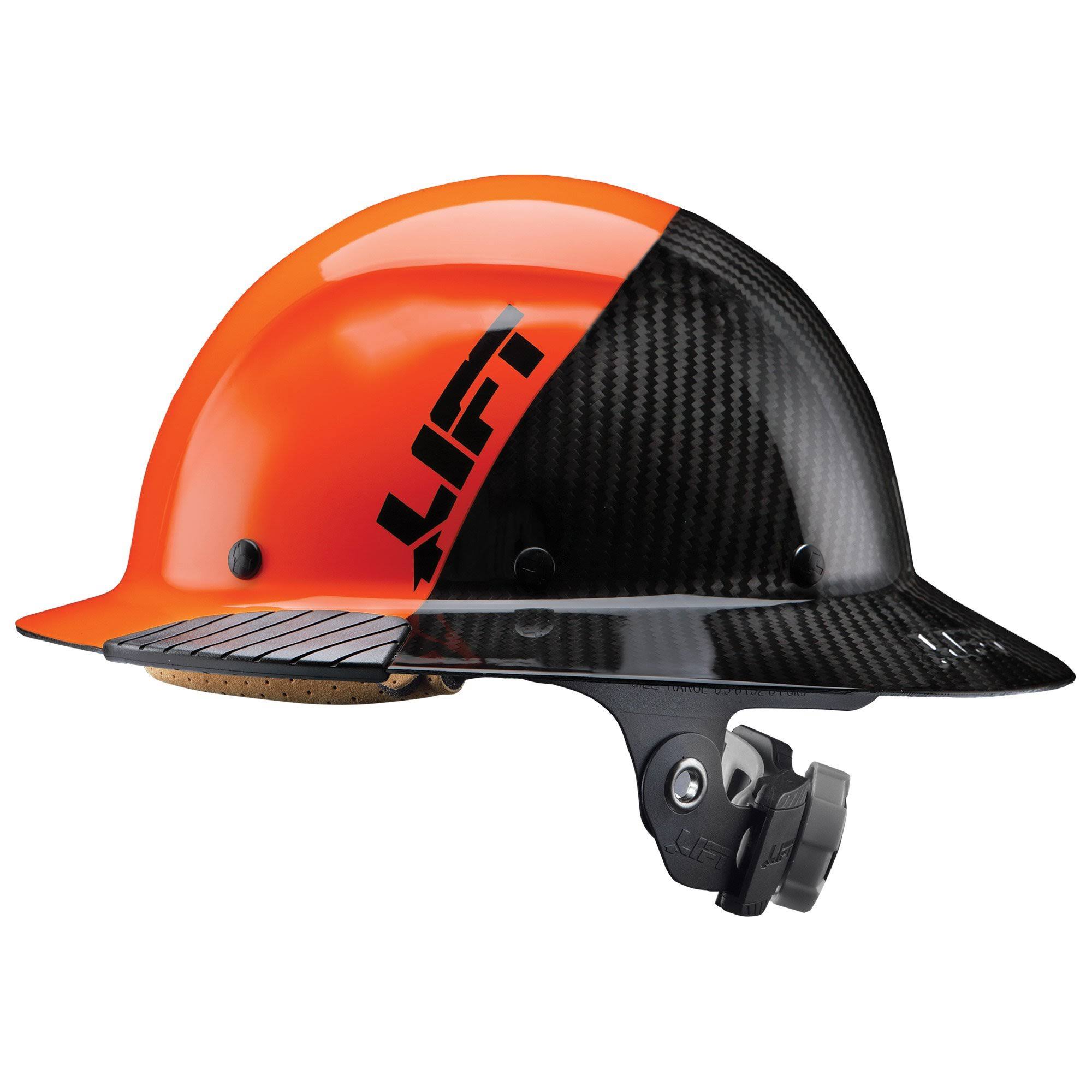 Lift Safety Dax Carbon Fiber Cap Brim 50-50 Orange-Black