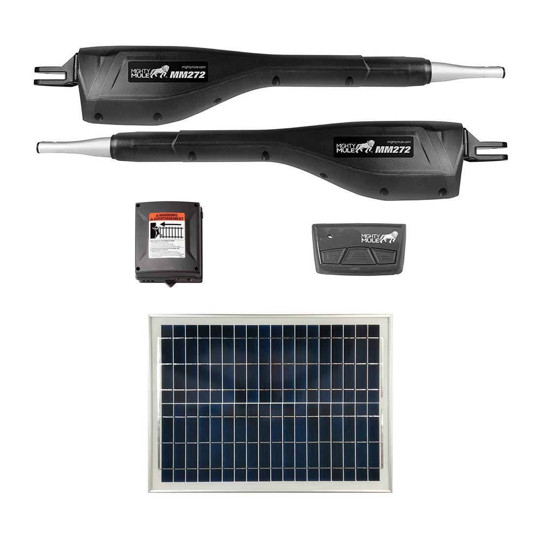 Mighty Mule MM272 Solar Package - Light Duty Dual Gate Opener