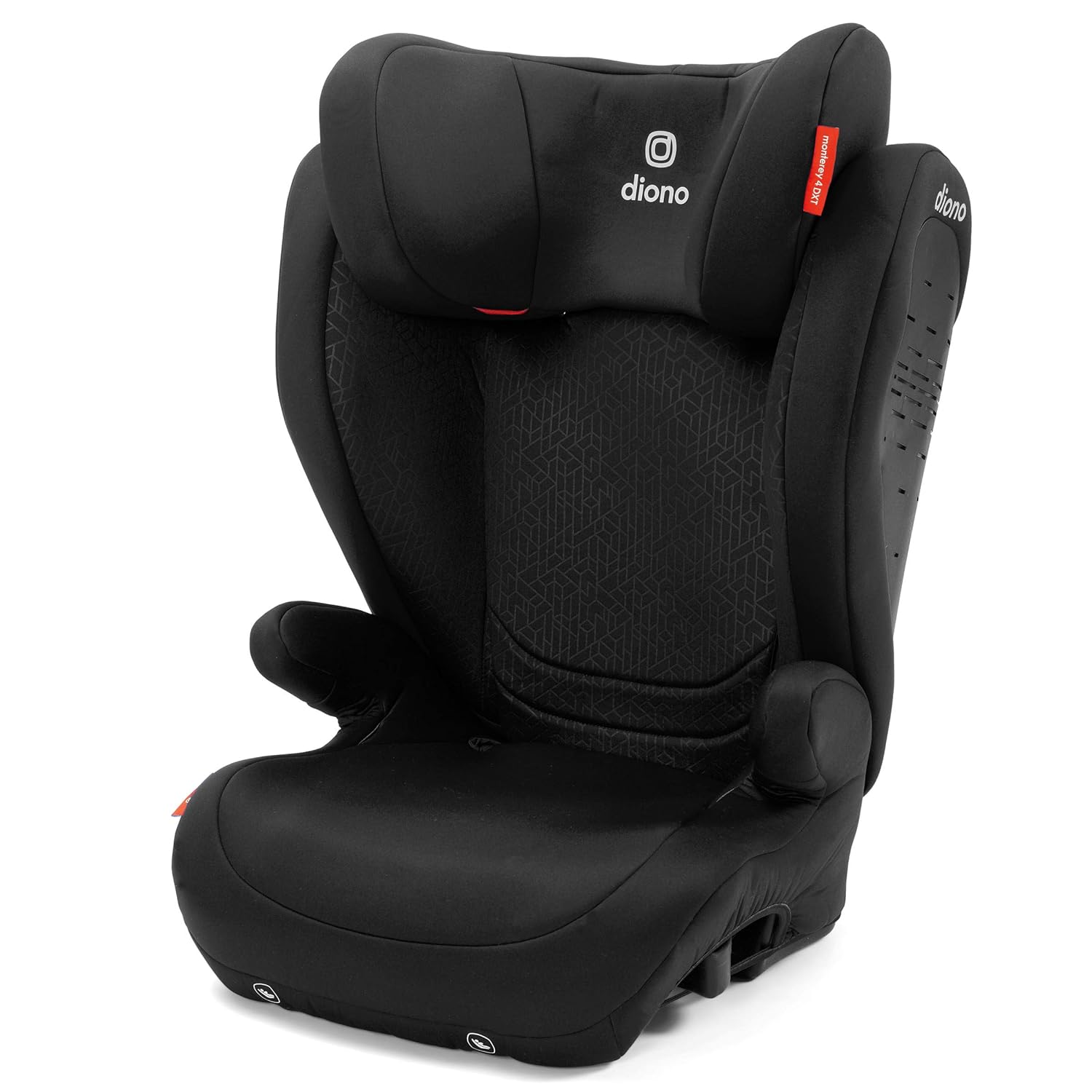 Diono Monterey 4DXT Latch, 2-in-1 High Back Booster Car Seat with Expandable Height, Width, Advanced Side Impact Protection, 8 Years 1 Booster, Plum