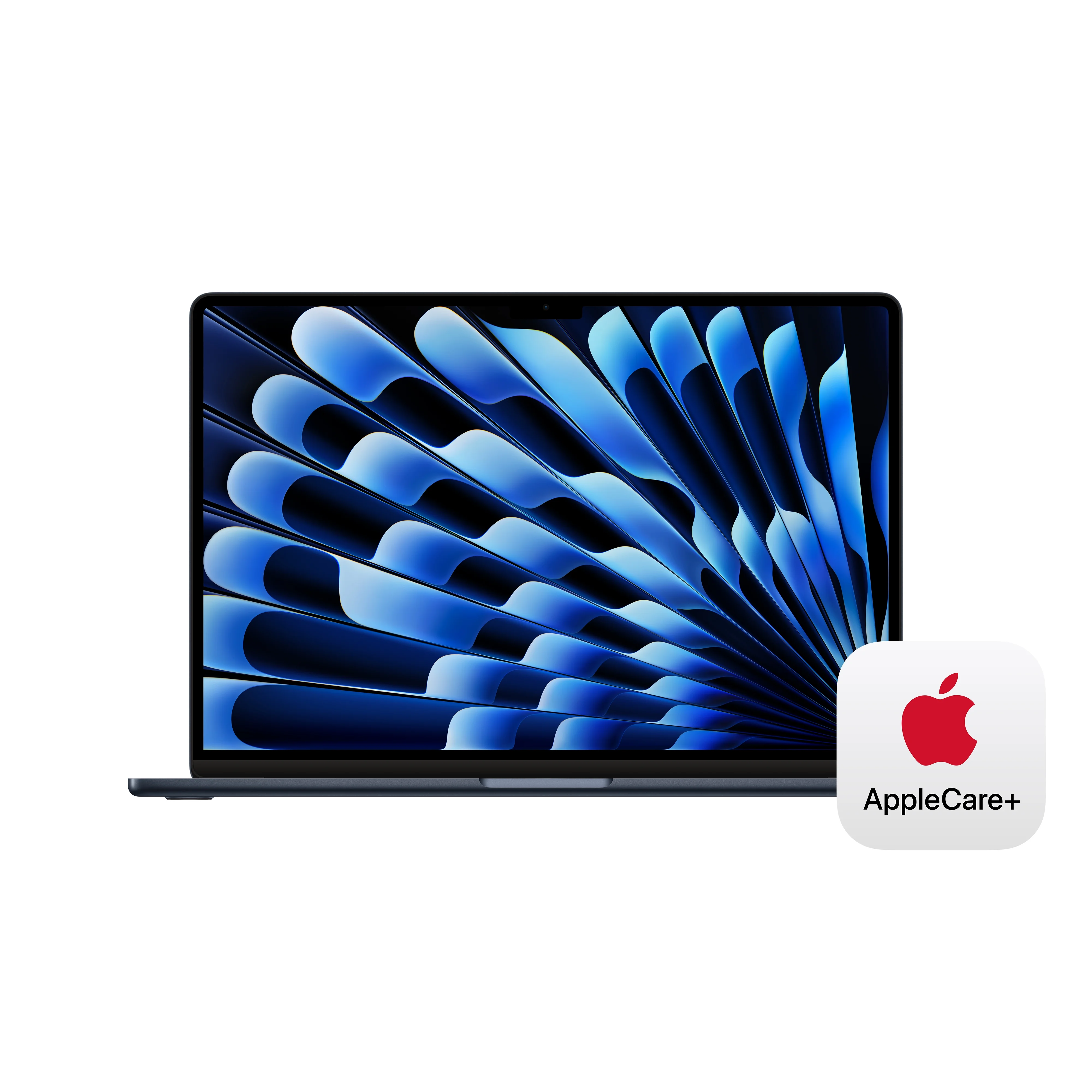 Apple MacBook Air 15-in M3 8C CPU - 10C GPU, 16GB 512GB, Midnight - MXD43LL/A (Spring 2024) + AppleCare Bundle