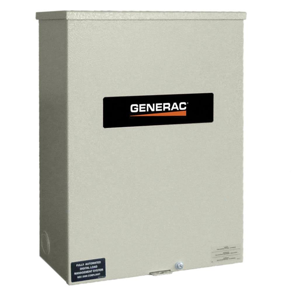 Generac Rtsy100a3 Smart Switch 100 Amp 120/240 Single Phase Automatic TRANSFER Switch (Service Rated), Multicolor - Megean