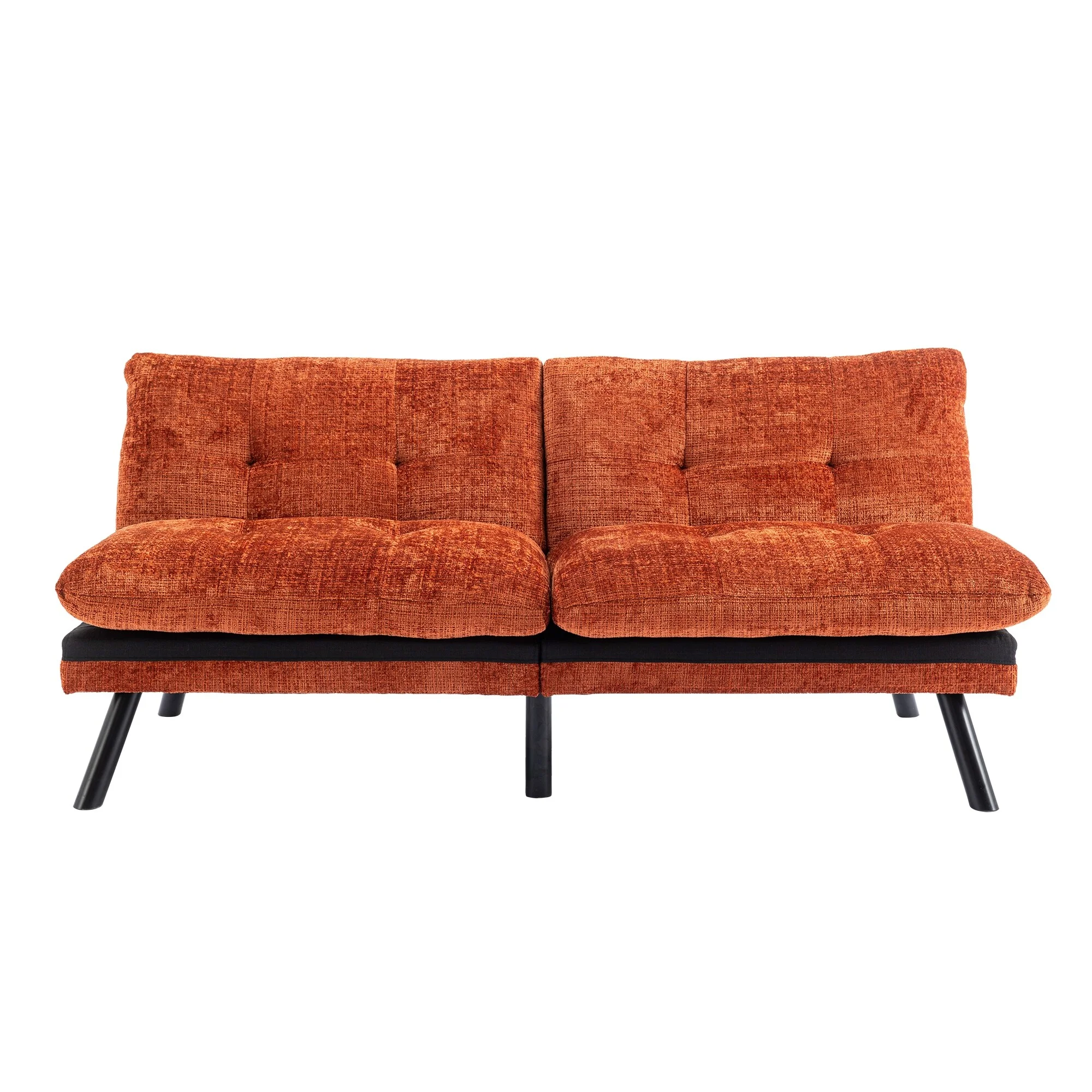 Convertible Sofa Bed Loveseat Futon bed Orange