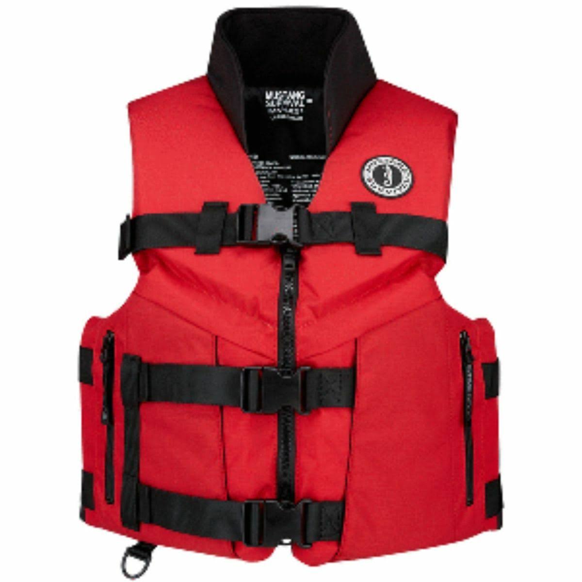 Mustang Survival ACCEL 100 Fishing Vest Red/Black, XL