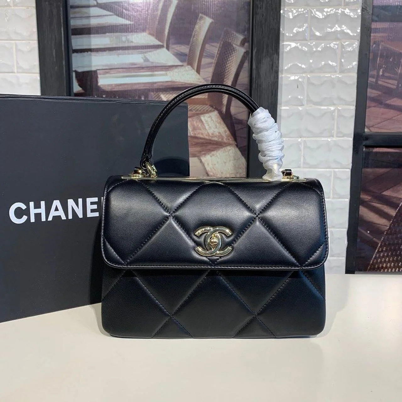 Chanel Trendy CC Bag Black For Women, Women&rsquo;s Handbags, Shoulder And Crossbody Bags 10.2in/26cm