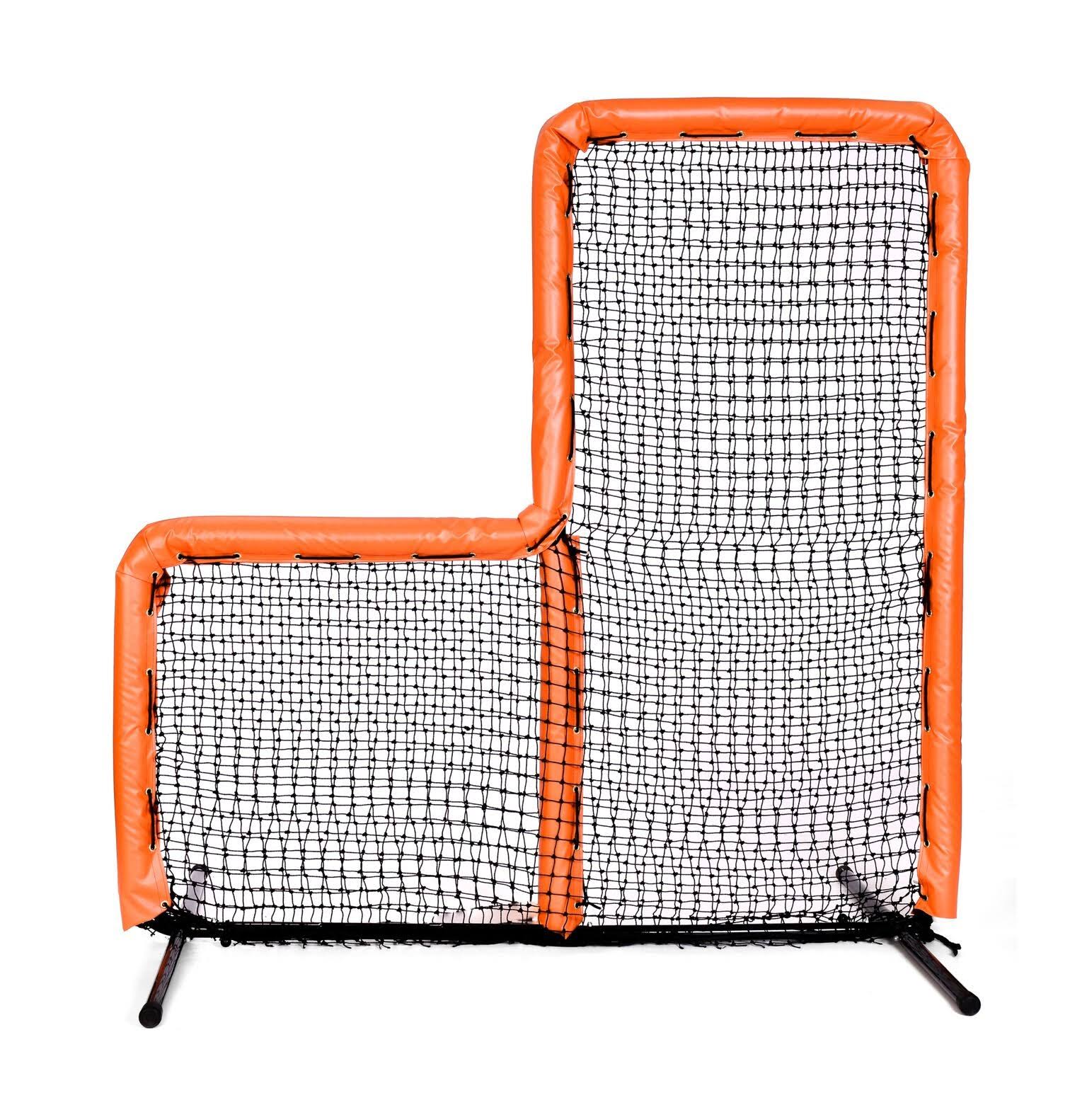 Better Baseball 7x7 Armor Baseball L-Screen with Orange Padding
