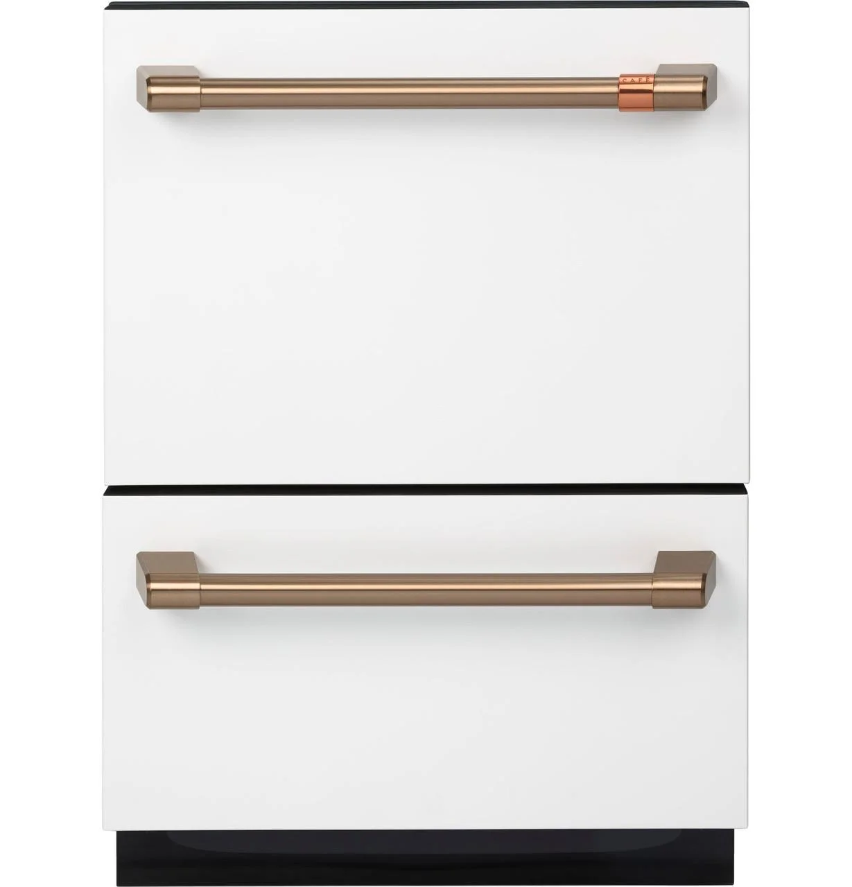 Cafe Cdd420p 24" Wide Double Drawer Dishwasher - Matte White / Brushed Bronze