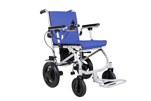 Rubicon DX04 - World Lightest (only 30lbs) Foldable Electric Wheelchair - Travel Size with Detachable Battery - Airline Approved - User Friendly