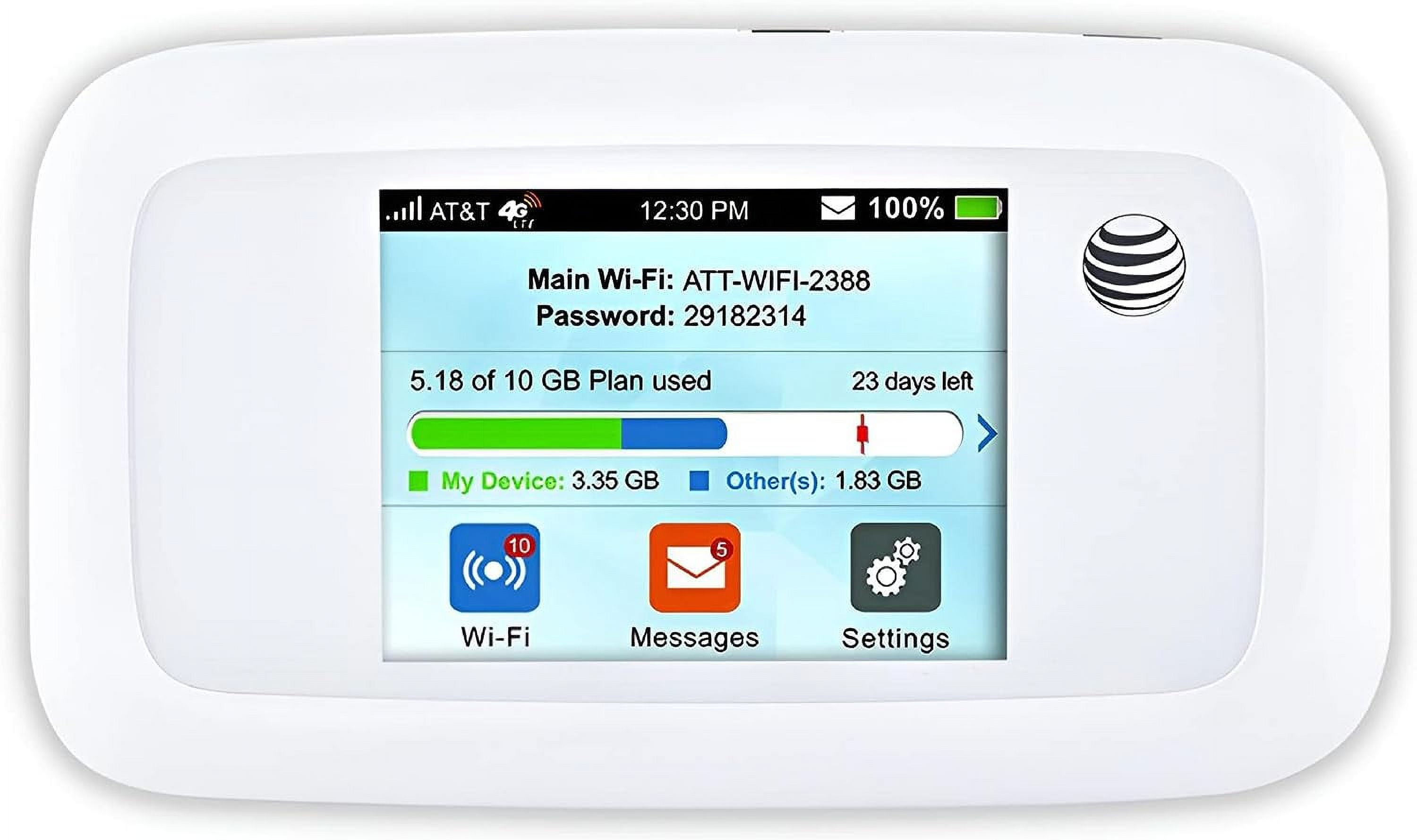 Bundle For AT&T Mobile Hotspot Velocity 4G LTE Router MF923 | Up To 150Mbps Download Speed | fi Connect Up To 10 Devices | GSM Unlocked Case And