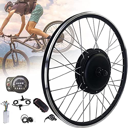 Electric Bike Conversion Kit 48V 1000W/1500W Electric Bicycle Conversion Kit, E-Bike Cassette Rear Wheel Conversion Kit