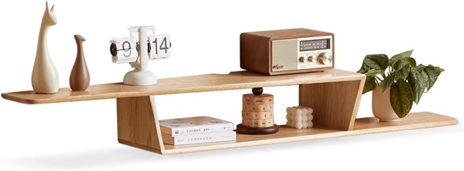 Solid Wood TV Stand, TV Console Suspended Narrow, Entertainment Center Living Room Furniture, Tv Cabinet Small, for Living Room, Bedroom Tv Stands