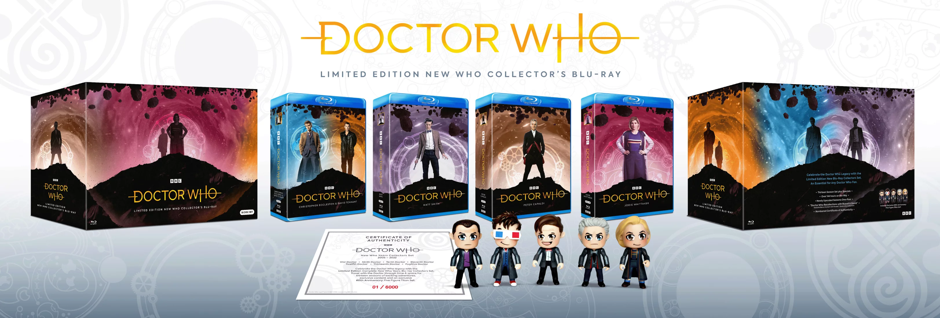 Doctor Who: Limited Edition Complete New Who Collector's Set (Blu-Ray) with 60th Anniversary Five Figure Titan Set