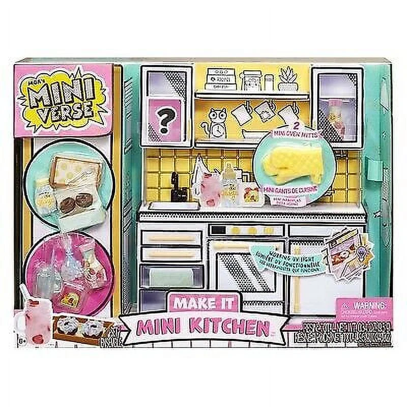 MGA's Miniverse Make It Mini Kitchen Playset With UV Light - Curated Treasures Market