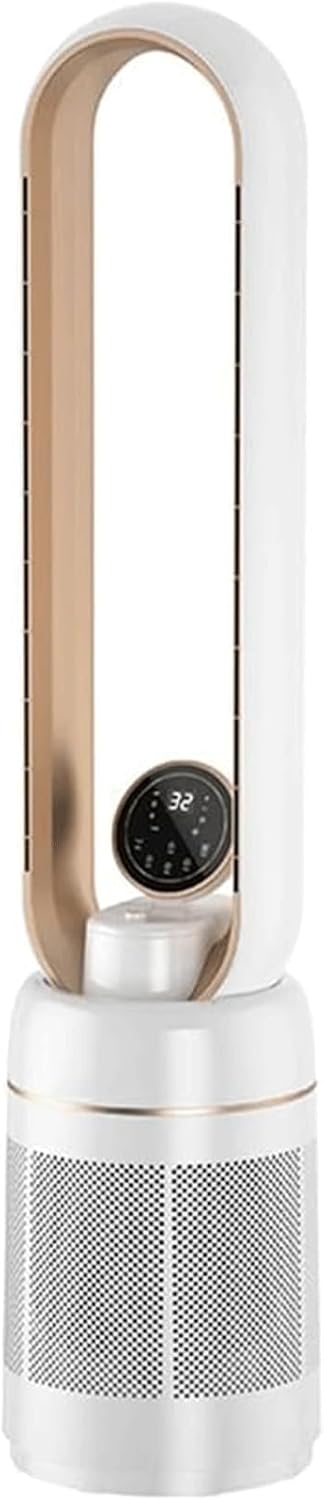 Standing Fan Humidification Function Tower Fan, Silent Circulation Air Purification Standing Fan, Home Bladeless Fan with Remote Control Quiet