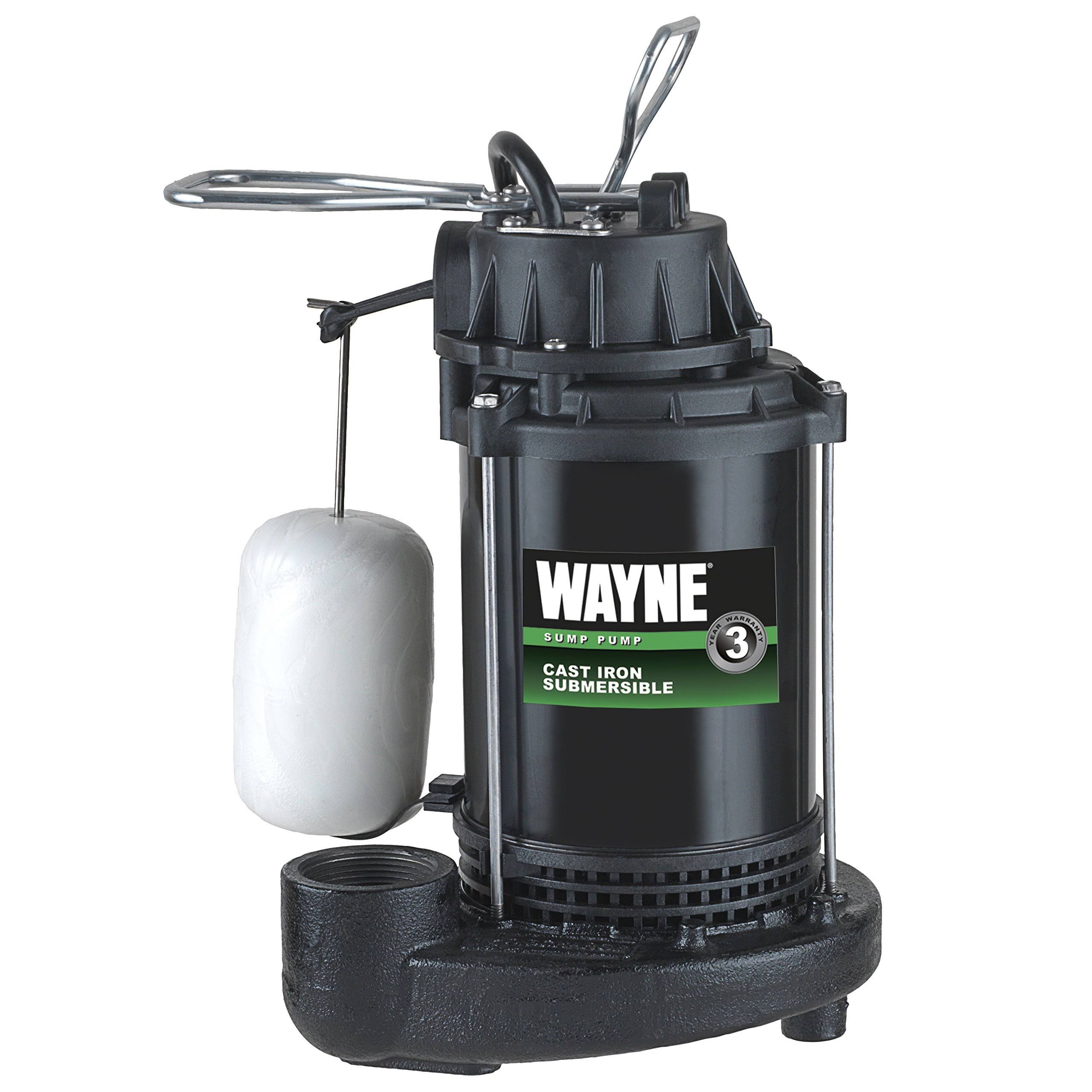 Wayne 1/3 HP Cast Iron Submersible Sump Pump Cdu790