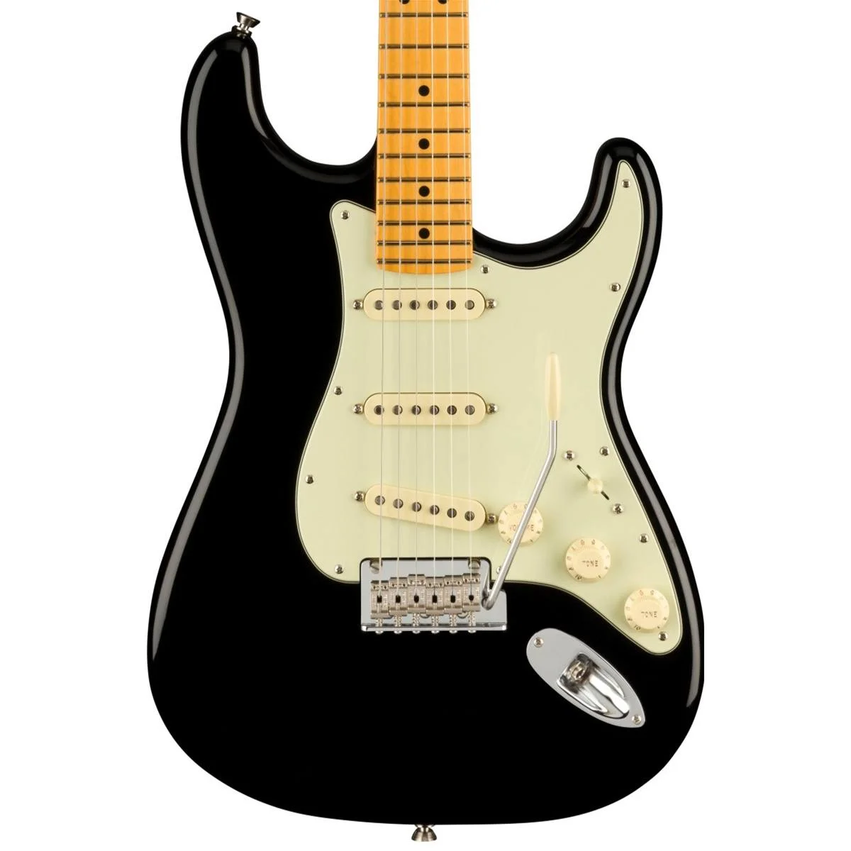 Fender American Professional II Stratocaster Electric Guitar (Black, Maple Fretboard) - Curated Treasures Market