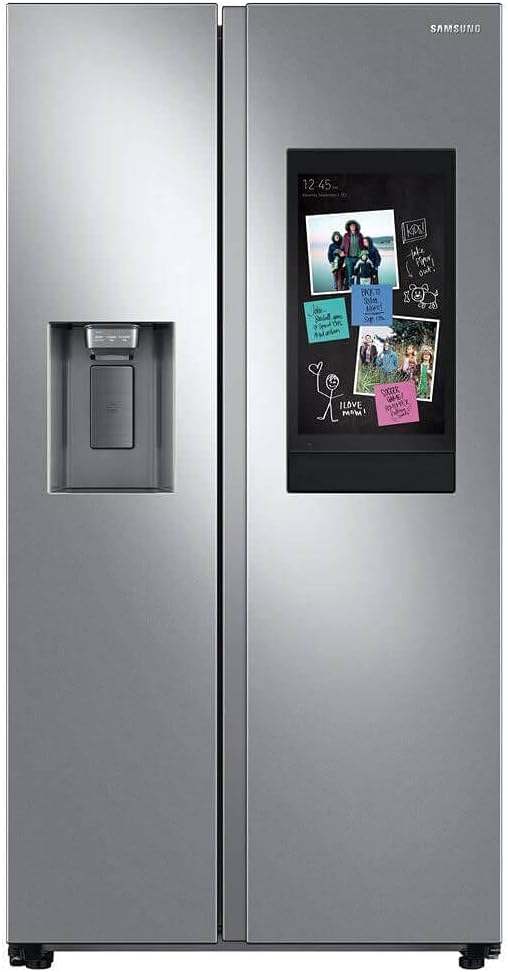 SAMSUNG RS27T5561SR 26.7 Cu. Ft. Side-by-Side Refrigerator with 21.5 inch Touch-Screen Family Hub