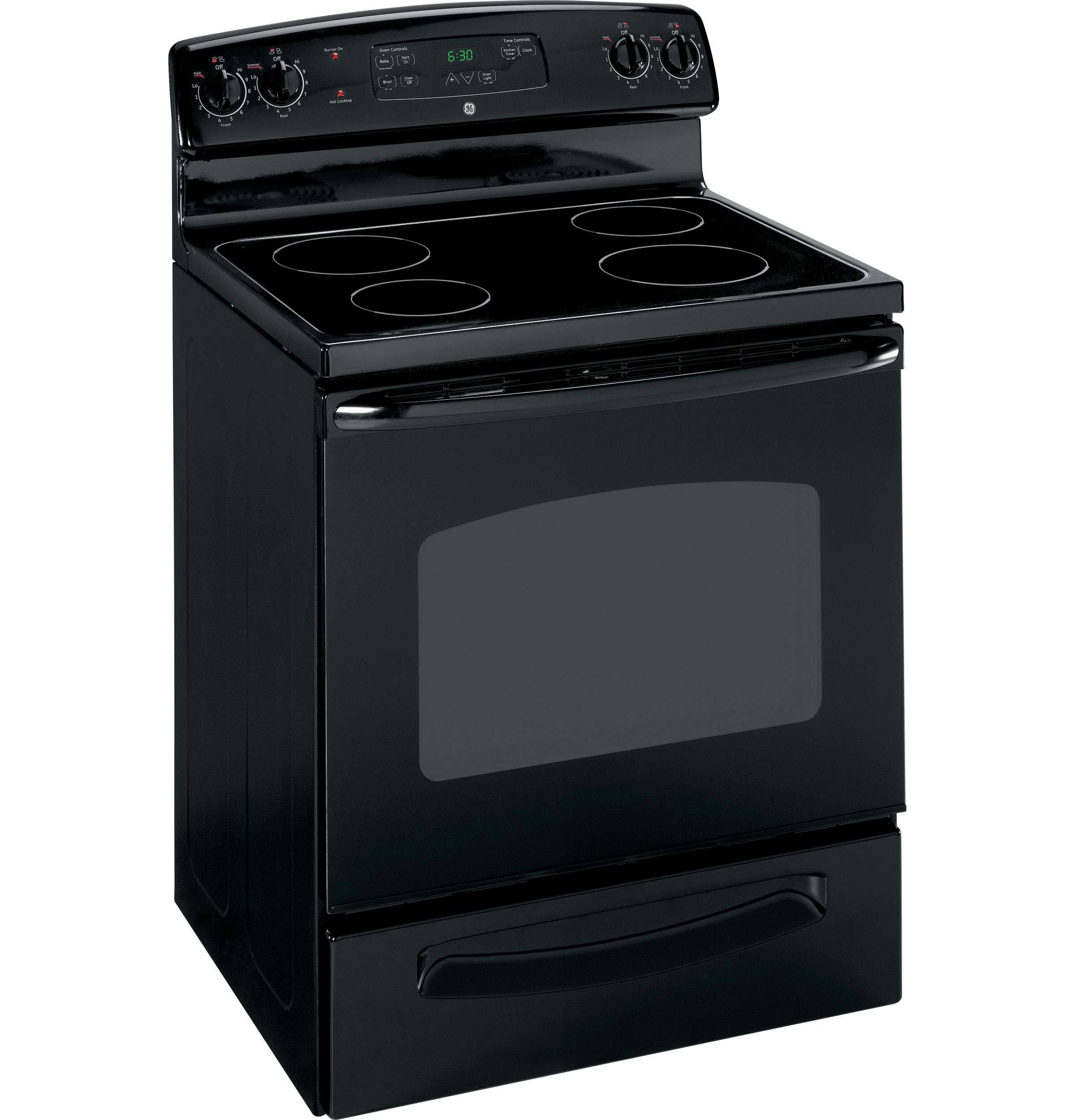 GE JBS55DMBB Electric Range - Freestanding - 5.3 cu ft - Black