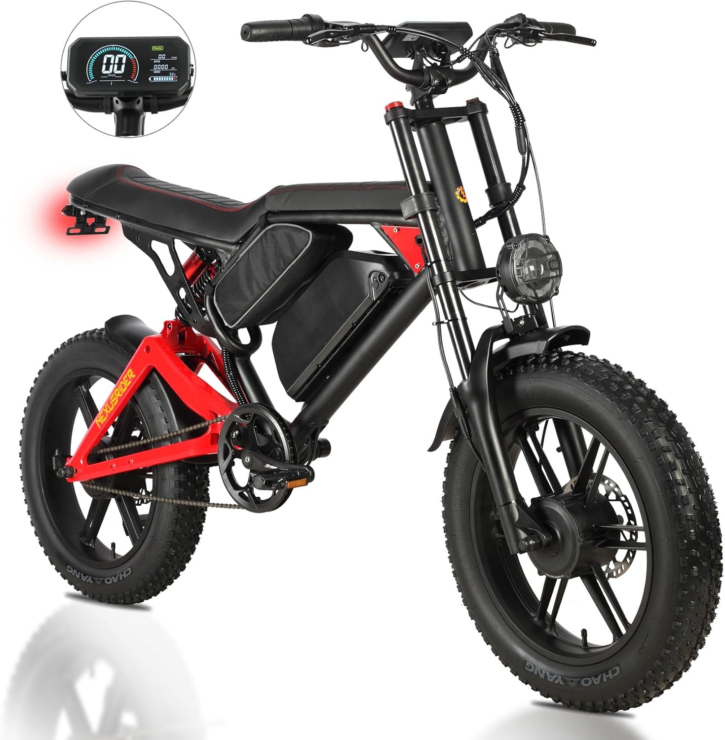 Nexusrider Fat Tire Electric Bike for Adults, 35MPH 2000W Dual Motor E Dirt Bike