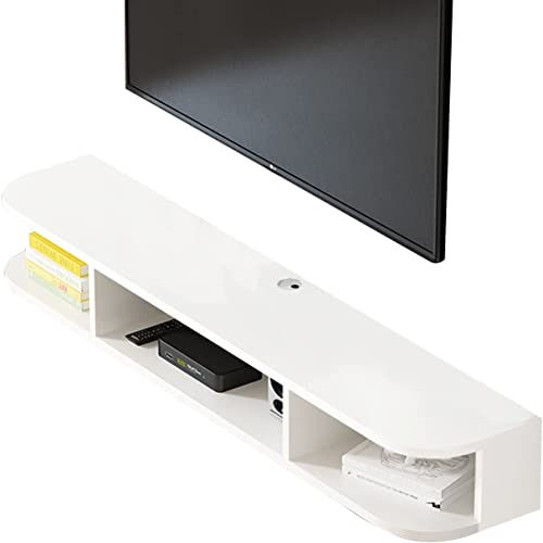 Floating TV Stand Cabinet Wall Mounted Tv Unit Floating Tv Stand Wall Mounted,Floating Tv Shelf,Wall Mounted Tv Multimedia Storage Shelf Unit