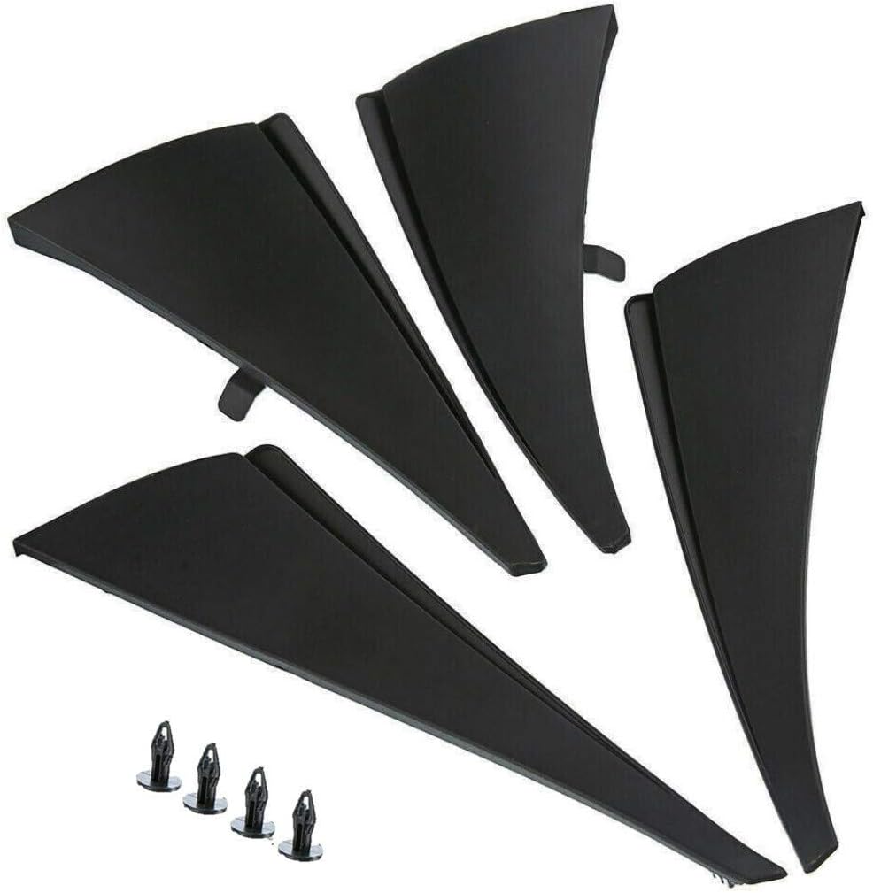 Set of 4 Front and Rear Splash Guard Mud Flaps for 2014-2019 Chevrolet Corvette C7 Convertible Coupe Pack of 2