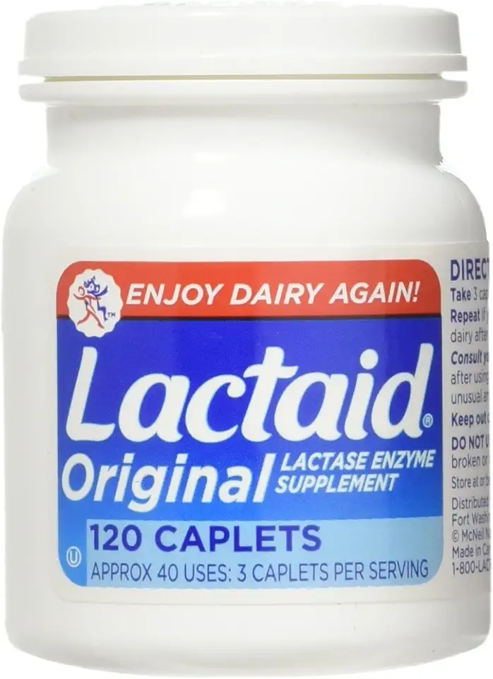 LACTAID Original Caplets 120 ea (Pack of 3) - Kansas Nuitrition - HNZSDS