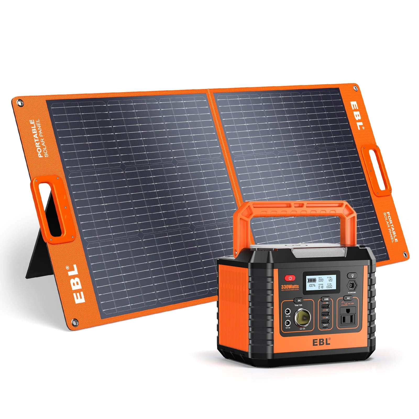 EBL Portable Power Station Voyager, 110V/1000W Solar Generator (Surge 2000W), 999Wh/270000mAh Lithium Battery for Outdoor Home Emergency