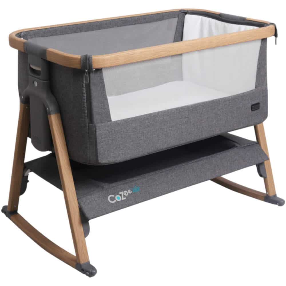 CoZee Air Bedside Crib – Oak