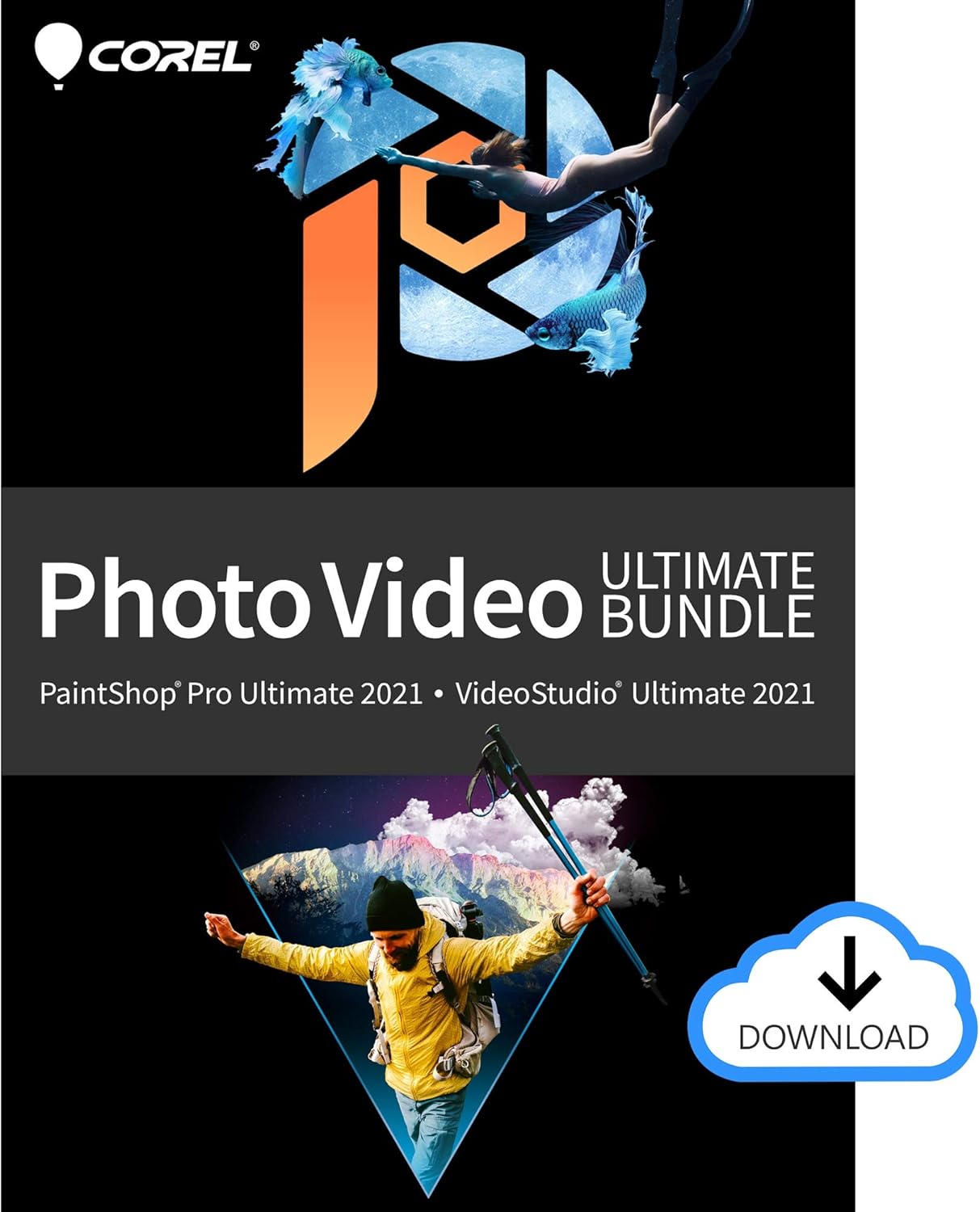 Photo Video Ultimate Bundle 2021 | PaintShop Pro + VideoStudio | Powerful Photo and Video Editing Software [PC Download] [Old Version]