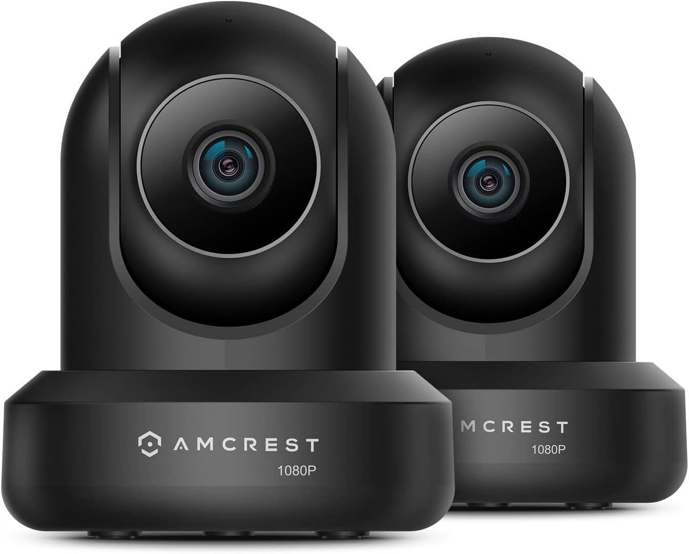 Amcrest 2-Pack 1080p WiFi Camera Indoor, 2MP Pan/Tilt Home Security Camera, Auto-Tracking, Motion & Audio Detection, Enhanced Browser Compatibility