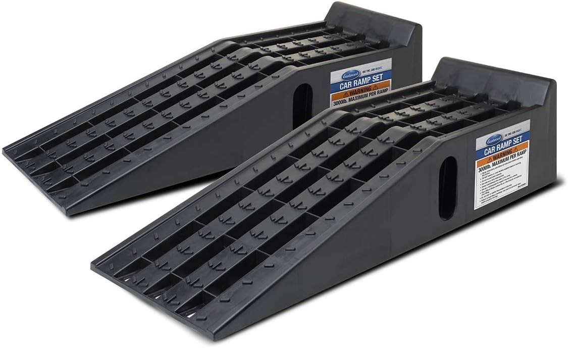 Eastwood Vehicle Car Ramp Set 3 Tons Total Capacity 1.5 tons Each Rubber Feet