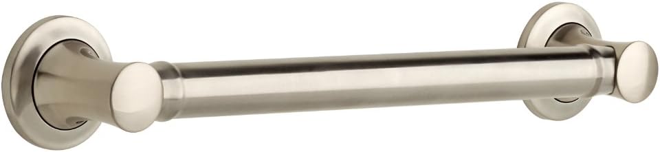 DELTA DCL5924-BN Carlisle 24-inch x 1 1/4-inch Decorative Bathroom Safety Grab Bar, Brushed Nickel Pack of 2