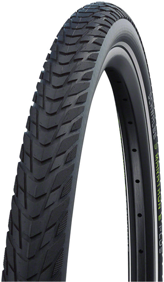 Schwalbe Marathon E-Plus Tire - 700 x 50, Clincher, WIRE, Black/Reflective, Performance, Addix, SmartGuard - Megean