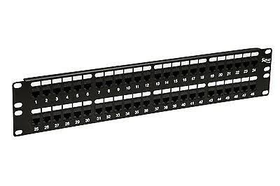 ICC ICMPP48CP6 Patch Panel,cat 6, Feed-Thru 48-P,2RMS