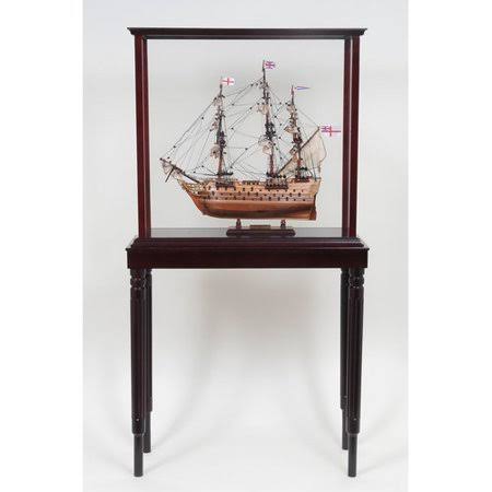 Old Modern Handicrafts Tall Ship Display Case