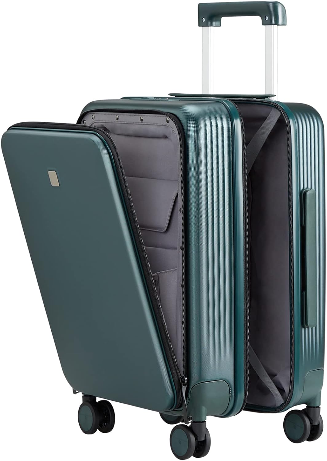 Hanke 24 Inch Checked Luggage Hard Shell Suitcases with Wheels Lightweight Travel Luggage for Weekender Suitcase with Lock Rolling Luggage with Front