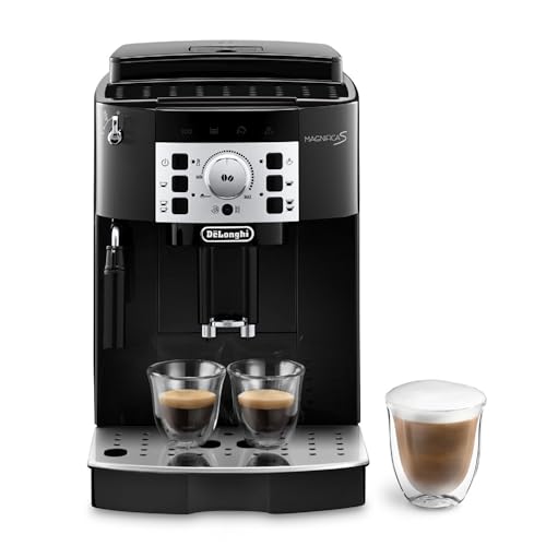 De'Longhi Magnifica S ECAM22.110.B, Coffee Maker with with Milk Frother, Automatic Espresso Machine with 2 Hot Coffee Drinks Recipes
