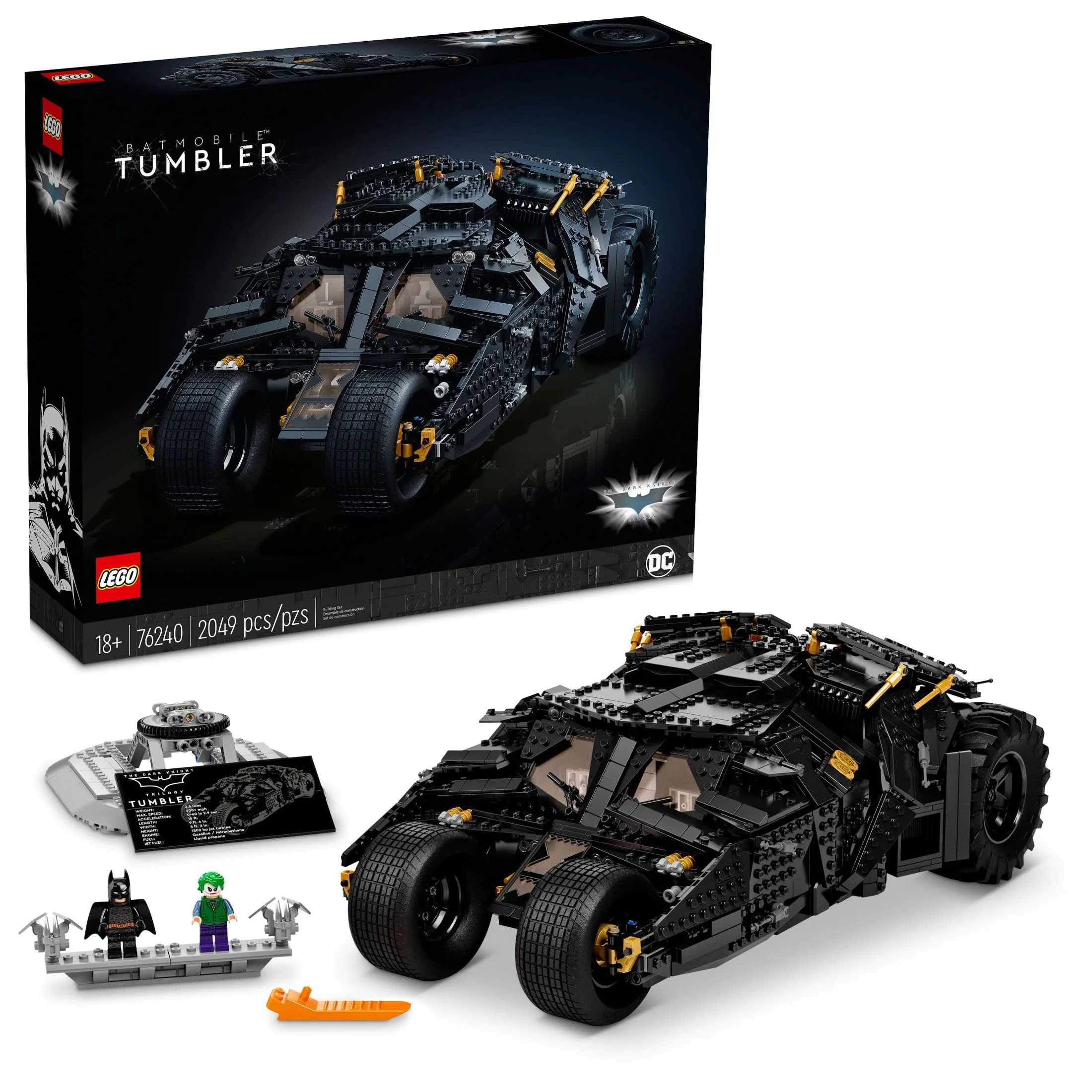 LEGO DC THE Batman Batmobile Tumbler 76240 Building Kit (2,049 Pieces)