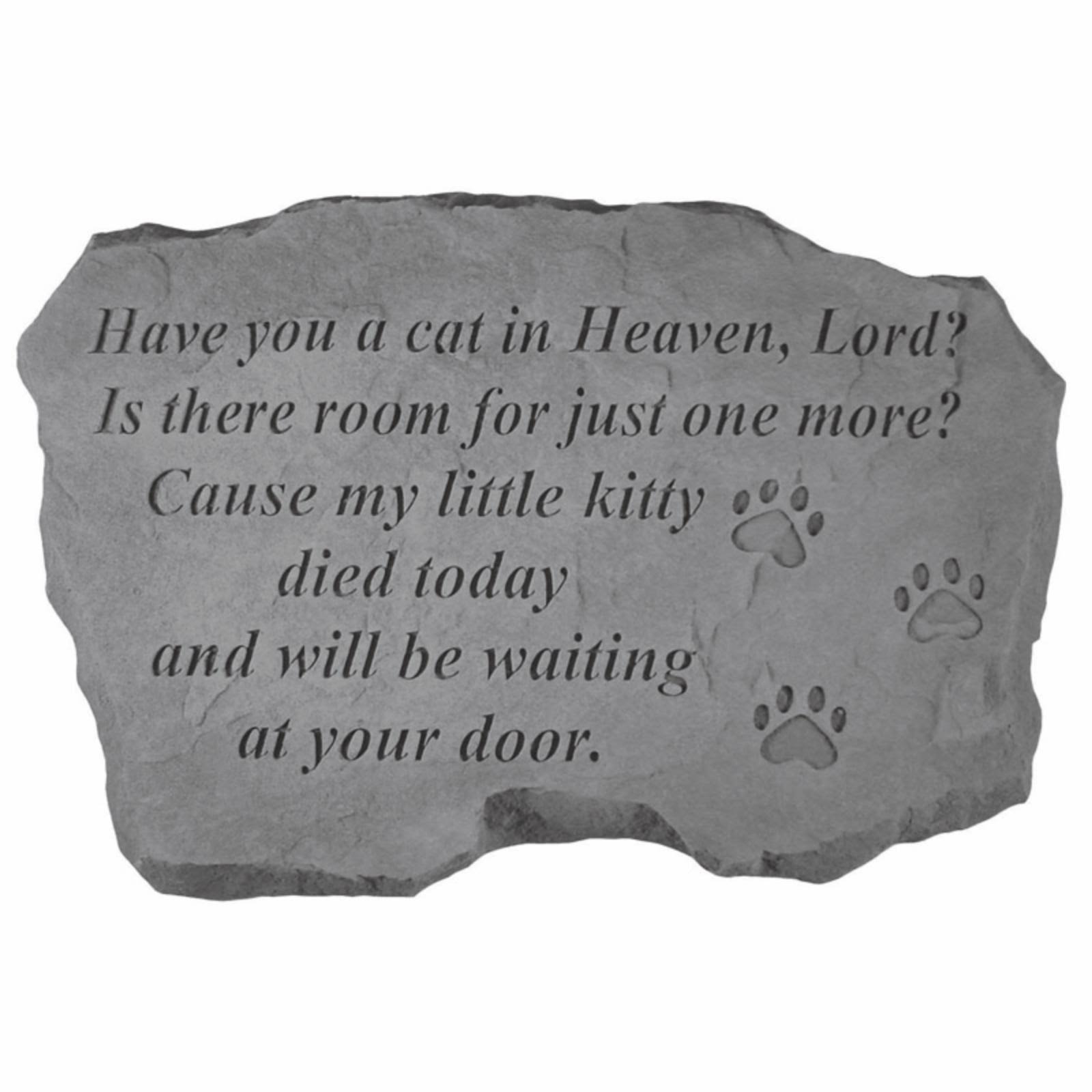 Have You A Cat in Heaven Pet Memorial Stone