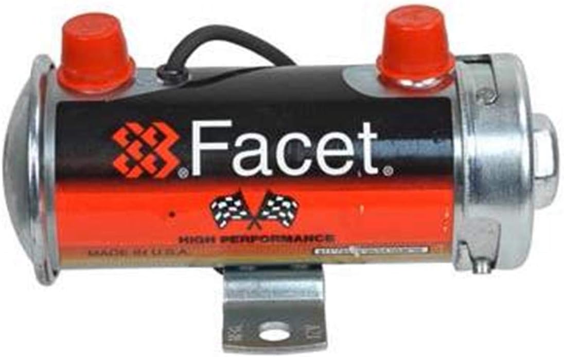Rareelectrical New 12V Facet Solid Fuel Pump Compatible With Kit 4-5.5Psi All Carbureted Engines Facet By Part Numbers FEP87SV 40017 PRO87SV 40261