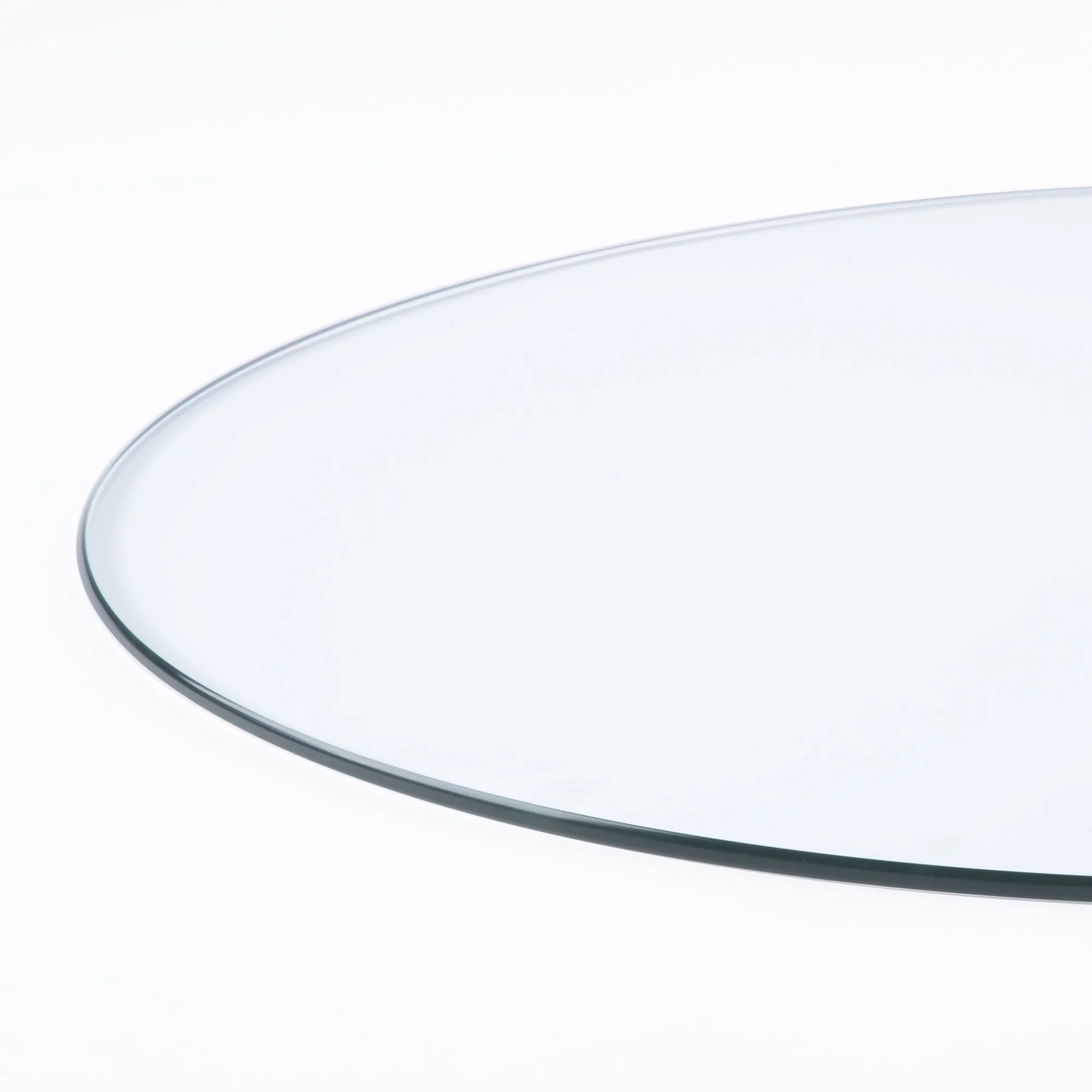 30" Round Clear Tempered Glass Table Top By Spancraft Glass