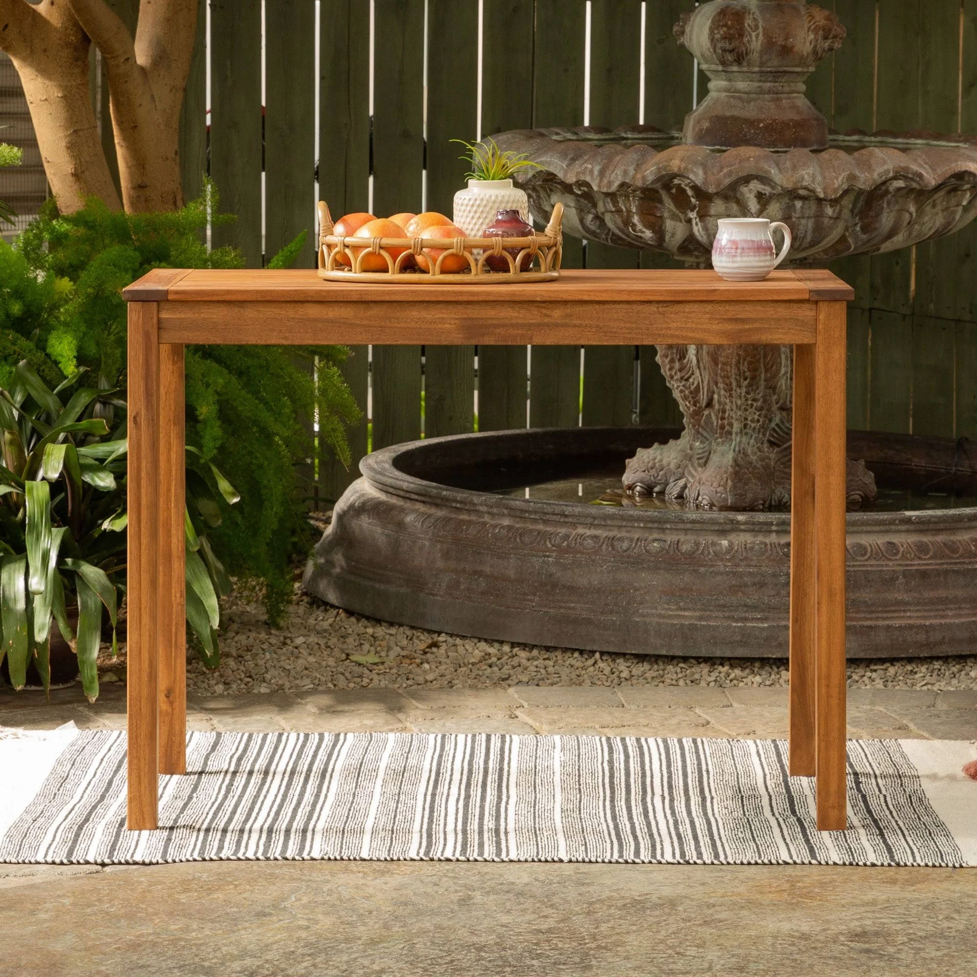 Acacia Wood Counter Height Table by Havenside Home (Brown)