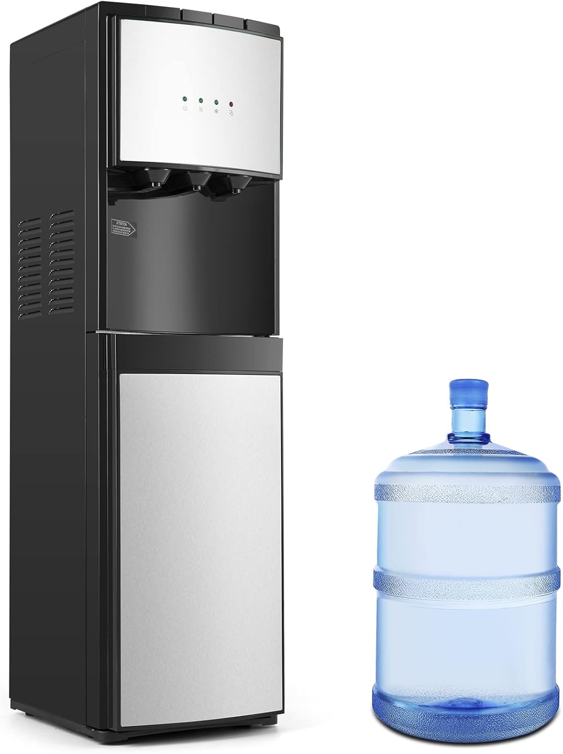 Bottom Loading Water Dispenser 5 Gallon,Hot Cold and Room Water Cooler with 3 Temperature Spouts