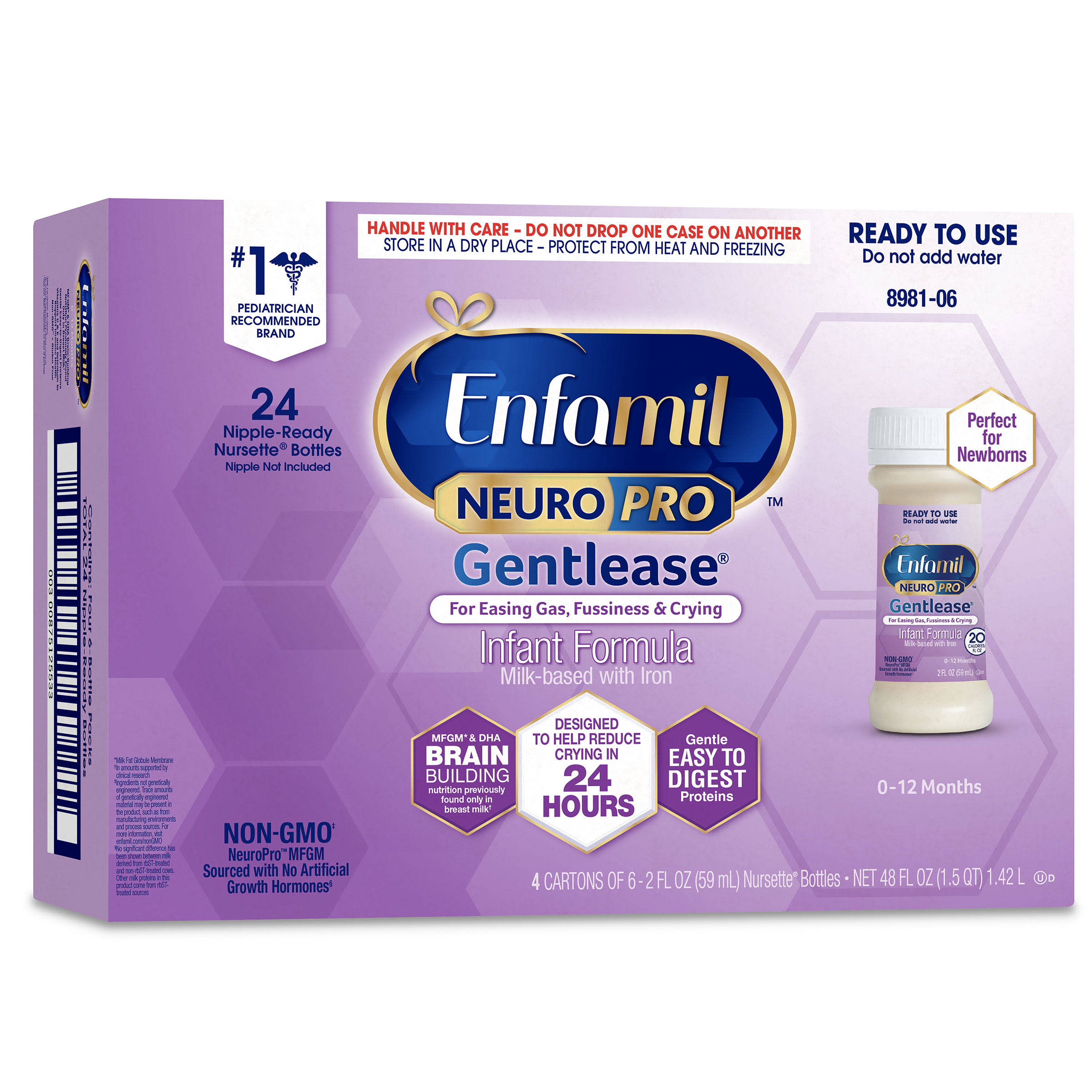 Enfamil NeuroPro Gentlease Infant Formula Ready to Use Case of 24