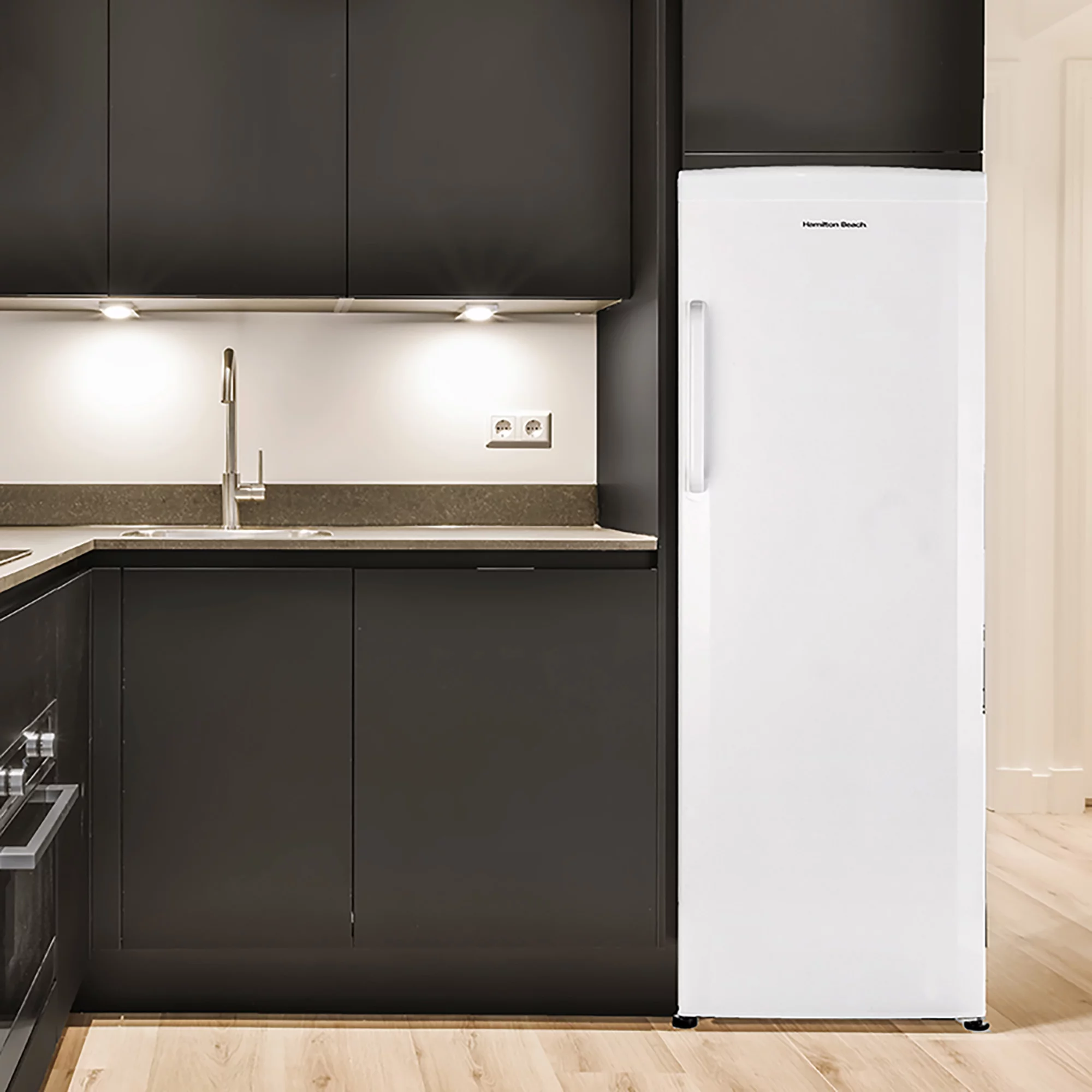 Hamilton Beach 11 Cu. ft. Upright Freezer, HZ0011, White - Curated Treasures Market