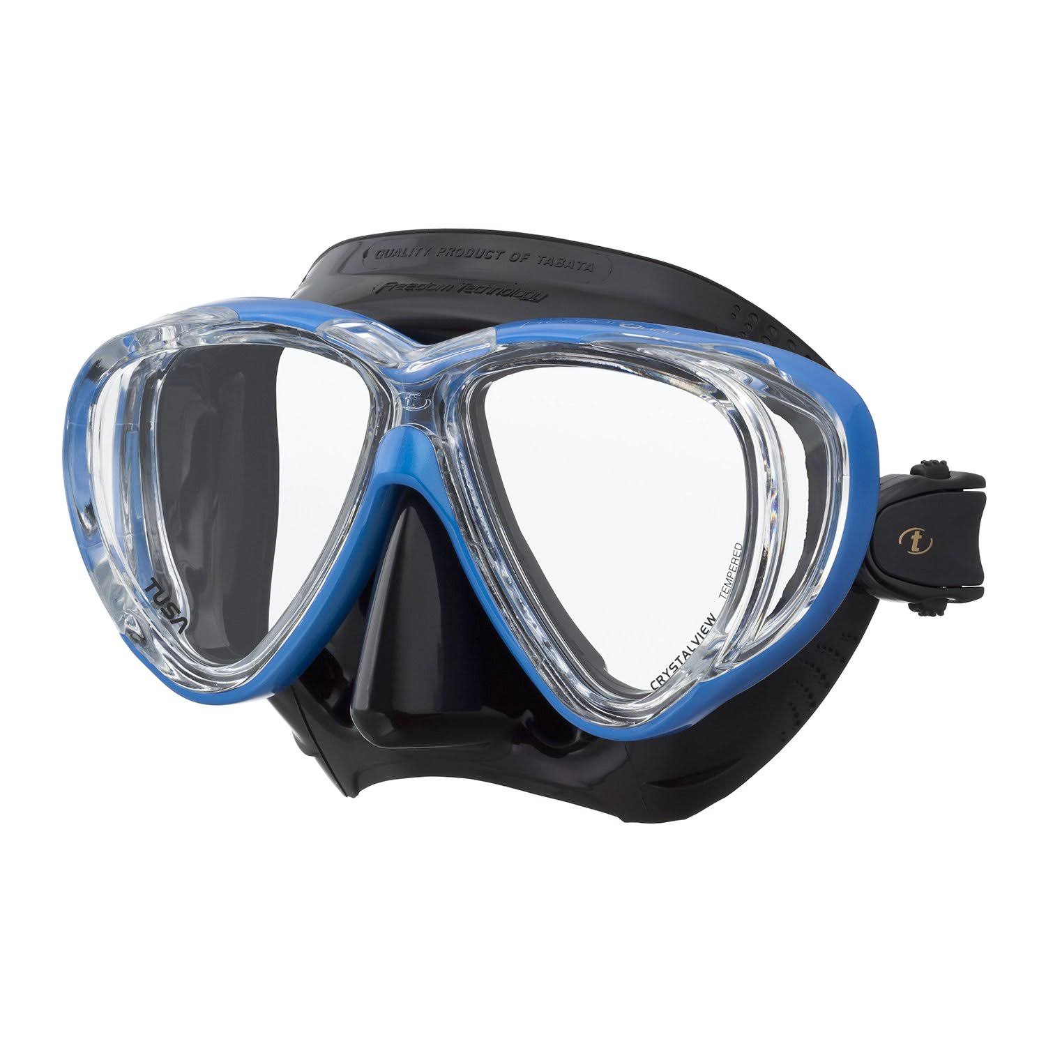 Tusa Freedom Quad Mask - Black/Fist Tale Blue