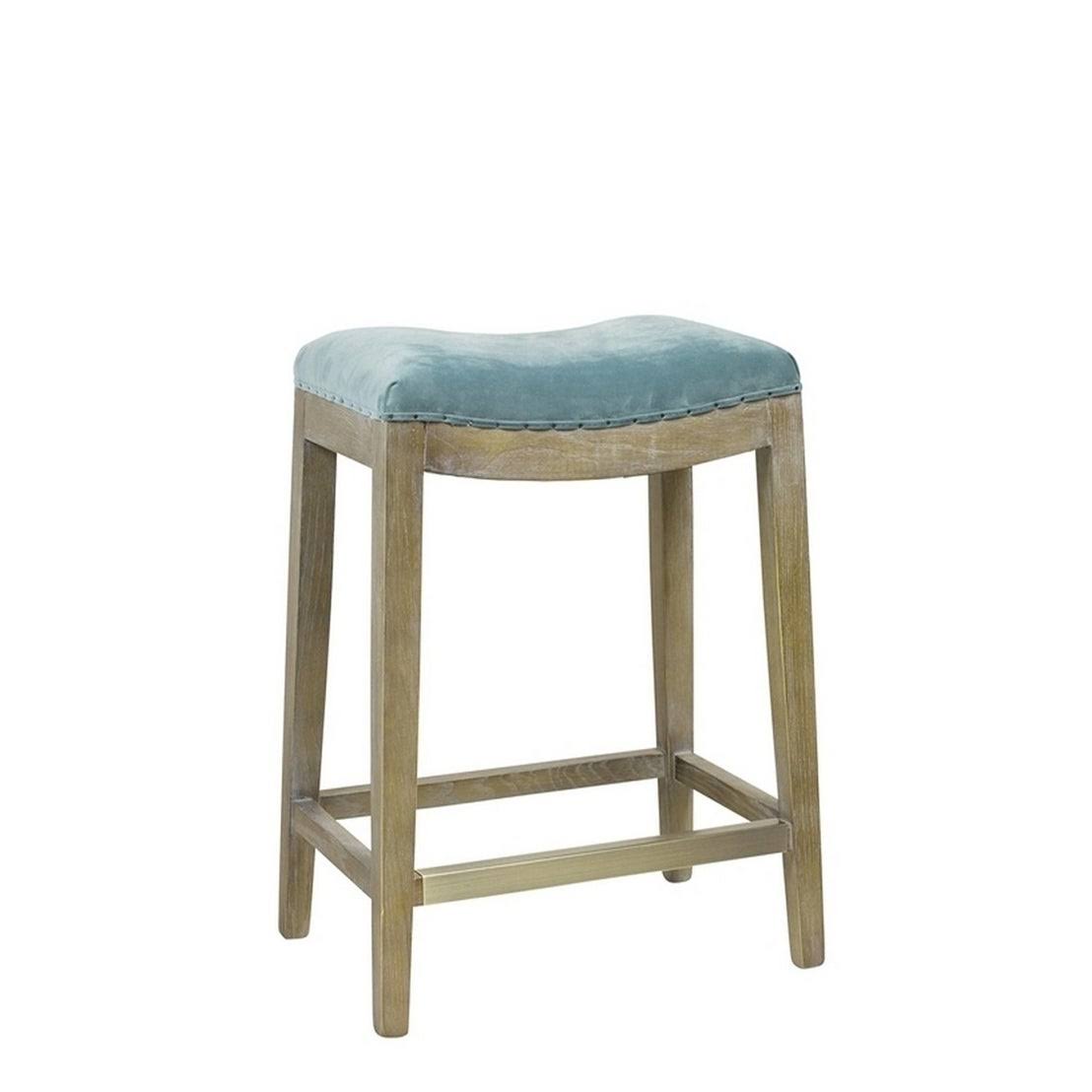 HCD Saddle Wood Stool - N/A - Green