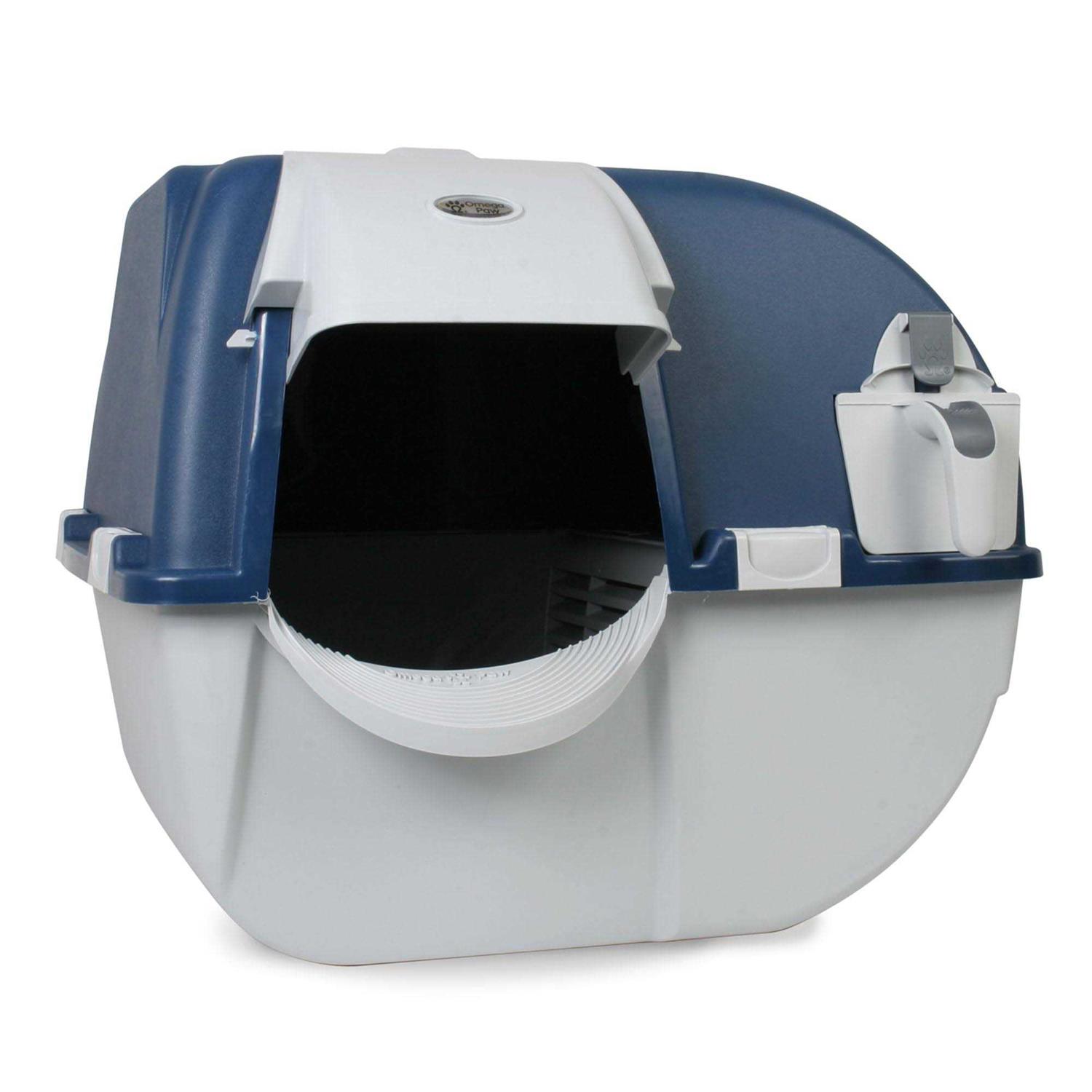 Omega Paw Roll N Clean Complete Self Cleaning Litter Box and 100 Bags - Pet Supplies online store