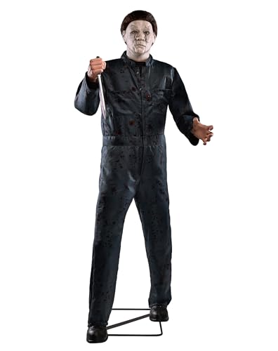 Spirit Halloween 6.3 Ft Michael Myers Animatronic | Officially Licensed | Horror | Decorations | Animated | Halloween D&eacute;cor